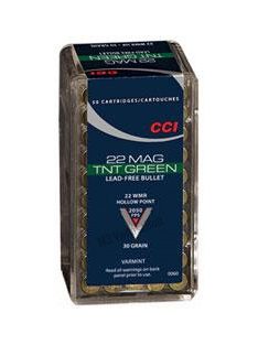 .22 WinMag CCI TNT Green 30gr HP ólommentes