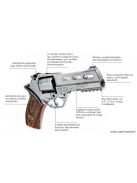 Chiappa Rhino 20DS revolver 6tár, 357Mag, 2', bőr övtokkal