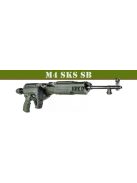 SKS tus, csillapítós M4 style behajtható válltámasszal