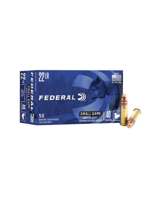 Federal Small Game CopperPlated Solid .22LR 40gr