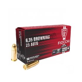 6,35 Brow./25Auto FMJ Fiocchi lőszer