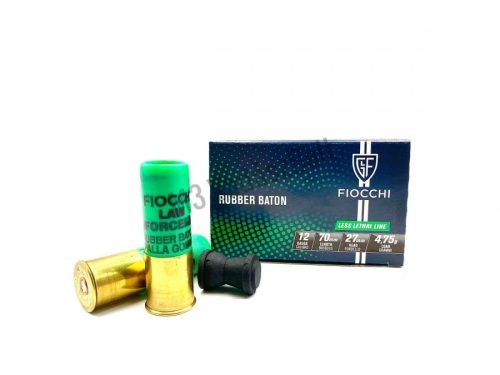 12/70 Rubber Baton 27mm 4.75g Fiocchi Law Enforcement
