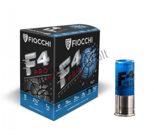 Fiocchi F4 Pro Sporting HP 12/70/2.4 28g 22mm (7¼) sport löszer