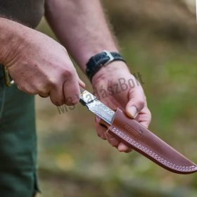   Parforce Trifolium vadásztőr, damaszk pengével, fa markolattal