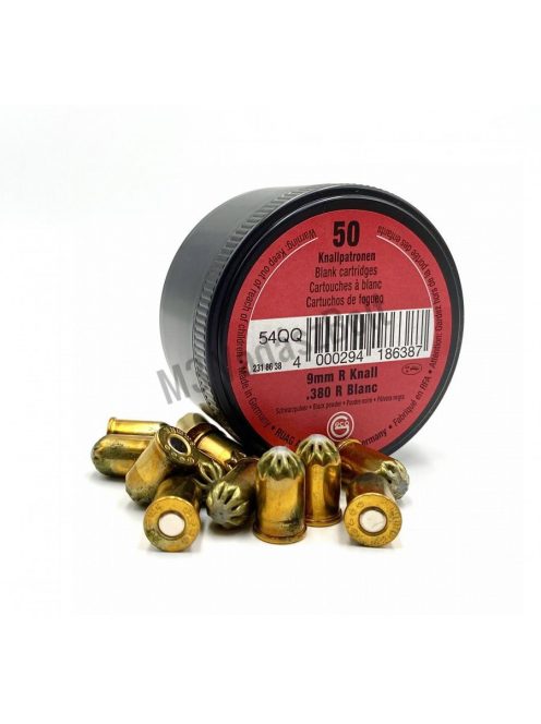 Geco 9mm R Knall feketelőporos riasztó töltény
