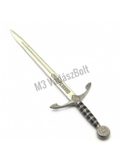 Gladius Principe Negro levélbontó kard, ezüst