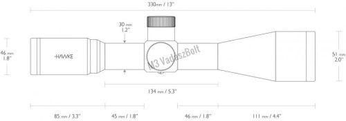Hawke Airmax 10X44 30 SF WA AMX IR szk.