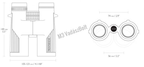8x42 Hawke Frontier HD X kereső távcső