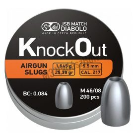 JSB Knockout Slug .217 5,5mm légpuska lövedék