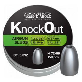 JSB Knockout Slug .251 6,37mm légpuska lövedék