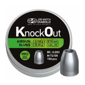 JSB Knockout Slug .25 MKII 6,35mm légpuska lövedék