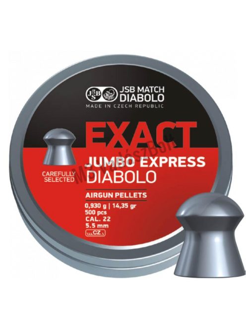 JSB Exact Jumbo Express 5,52mm légpuska lövedék, 500db