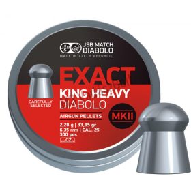 JSB Exact King Heavy MK2 6,35mm légpuska lövedék, 300db