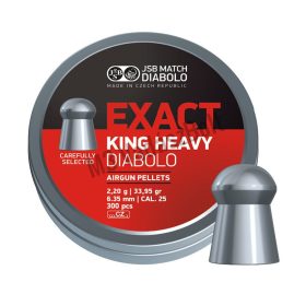 JSB Exact King Heavy 6,35mm légpuska lövedék, 300db