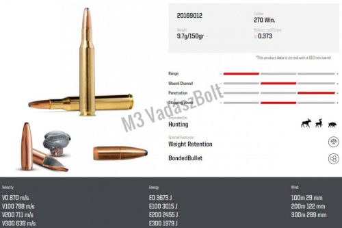 Norma Oryx 270 Win. 9,7g/150gr