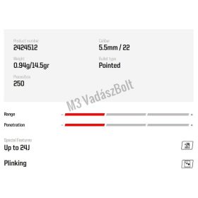 Norma Superpoint Strike léglövedék 5,5mm 0,94g