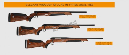 Steyr Monobloc 30-06,Wood Super Luxus, barna bőr betétekkel