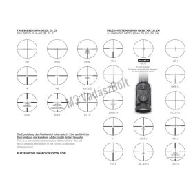   Swarovski 2,5-15X56 Z6i II P BT SR 4A-I  sínes, ballisztikai toronnyal