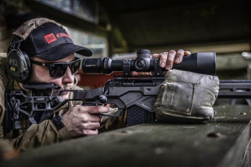 Savage 110RF Elite Precision 22LR, menetes csővéggel