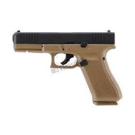 T4E Glock 17 Gen5 TAN .43 fém szán, blowback, co2