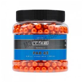 T4E PAB43 500db Painball (festék) golyó, narancssárga