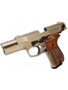 Walther P88 Nikkel /Fa markolat 9mm PAK gázpisztoly