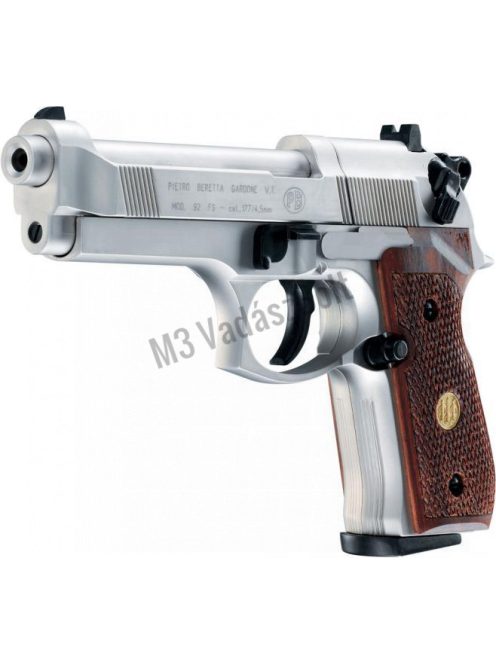 Beretta M92 FS Nikkel Co2 4,5mm légpisztoly fa markolattal