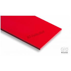 G10 piros, 240x125x1 mm