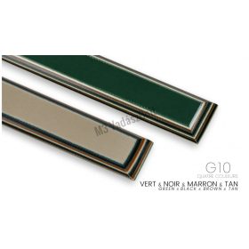 G10 zöld / bézs - méret: 240x125x4 mm