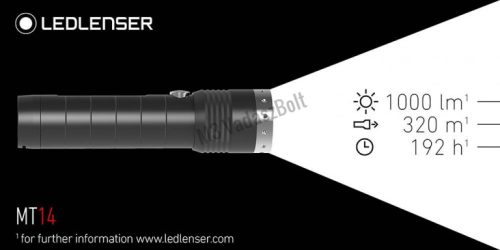 LEDLENSER MT14 tölthető fegyverlámpa szett, 5+2év garancia