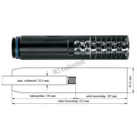   ERA® SILENCER SOB 2S HANGTOMPÍTÓ ERA®LOCK GYORSOLDÁSSAL, .375 (9,5mm)