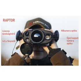   HIKMICRO RAPTOR RQ50L KÉTSZEMES BETEKINTÉSŰ HŐKAMERA KERESŐ ULTRA ÉRZÉKENY KAMERÁVAL ÉS LÉZERES TÁVMÉRŐVEL