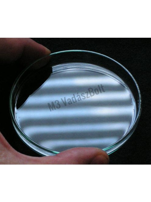 Petri csésze 60mm átmérőjű, optikai üvegből készült fedővel